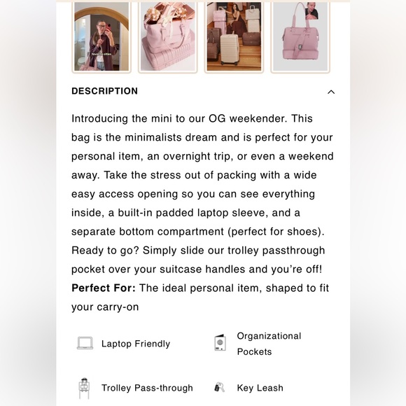 BEIS the Mini Weekender - Picture 6 of 10